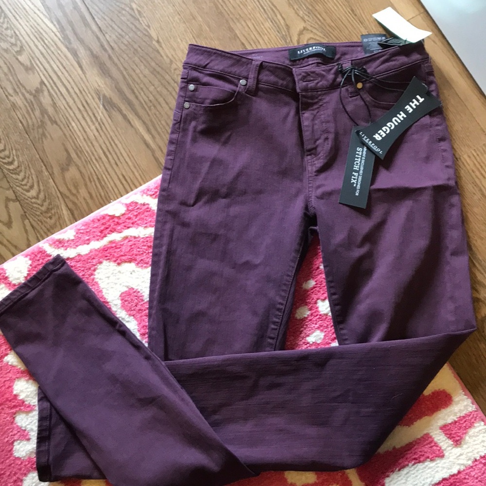 Purple jeans